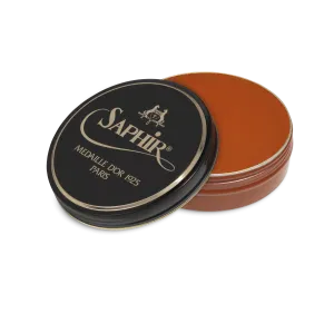 10 Cognac - Saphir Medaille D'or Pate-De-Luxe Beeswax Shoe Polish 100ml