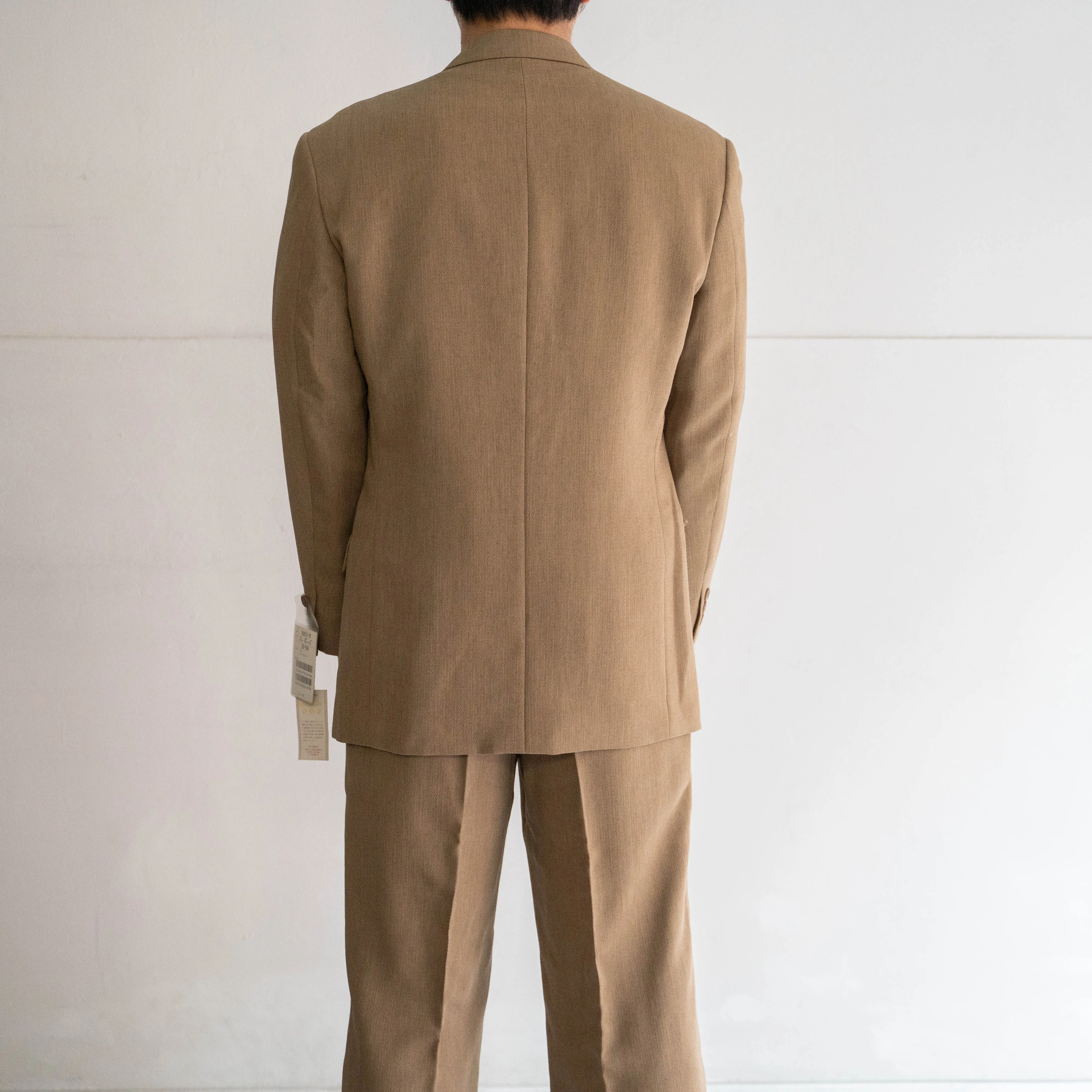 1980-90s Japan vintage camel brown herringbone -set up-