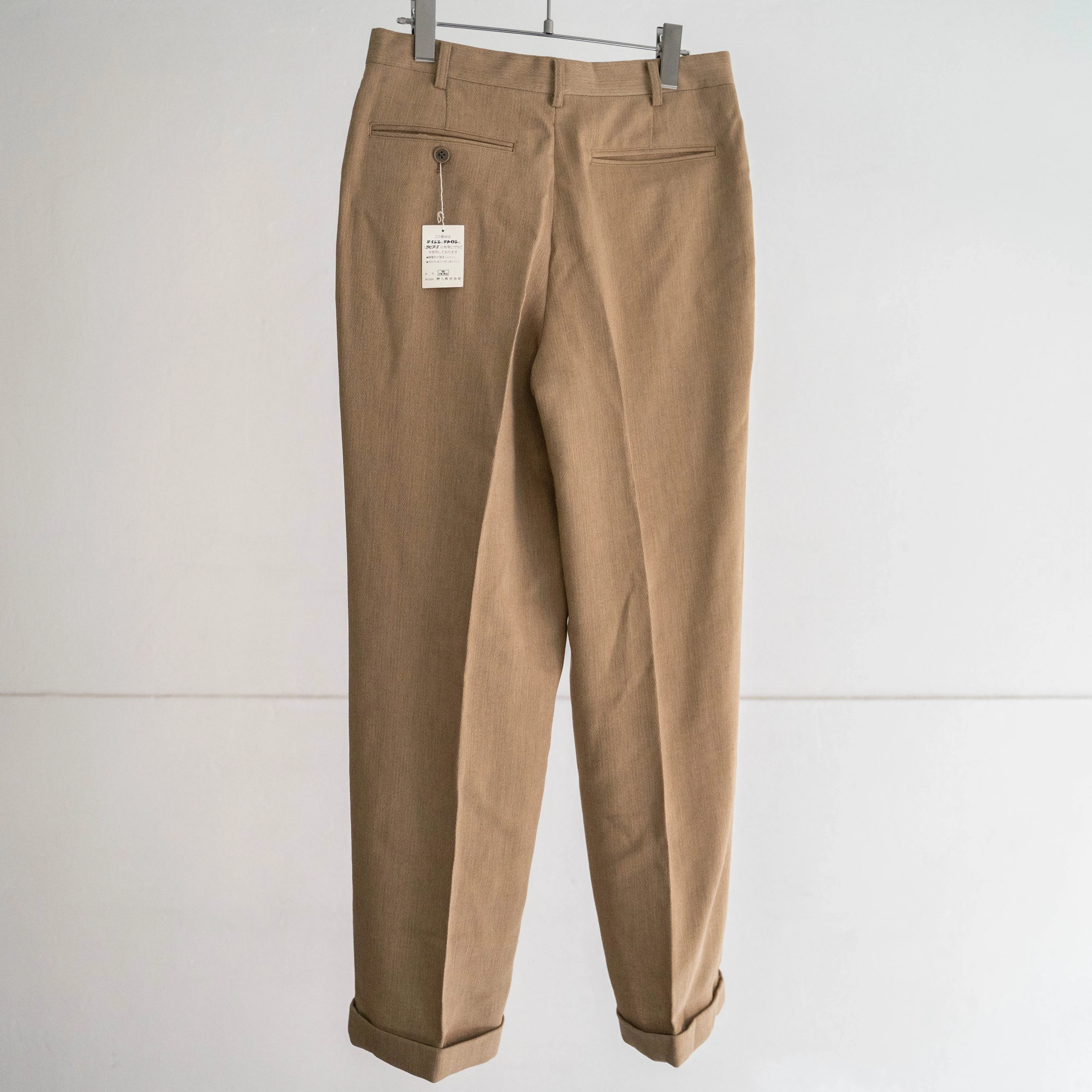 1980-90s Japan vintage camel brown herringbone -set up-