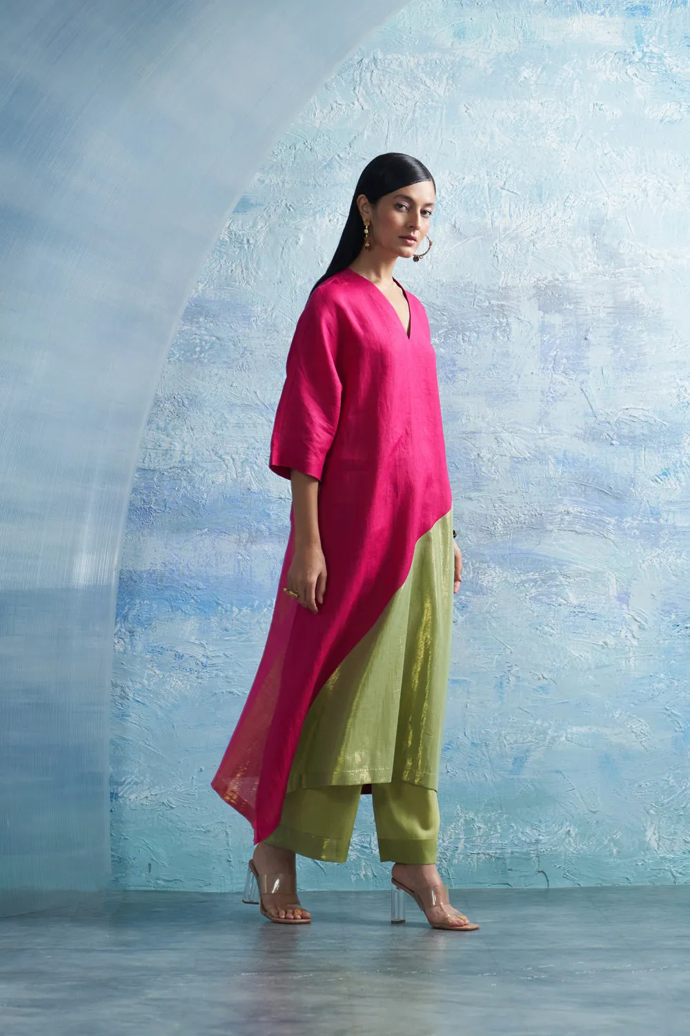 Aura Asymmetric Kurta Set