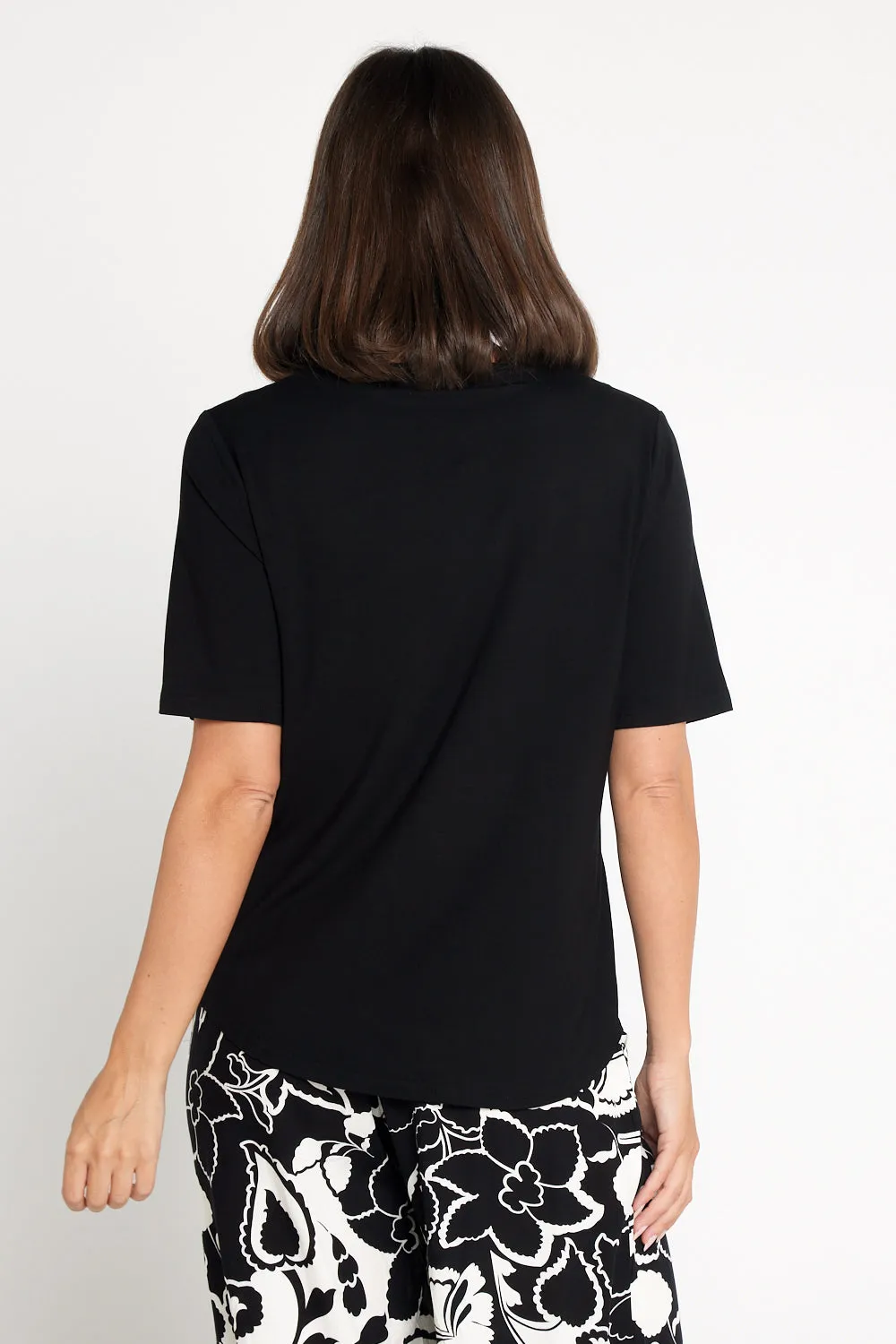 Belinda Modal Tee - Black