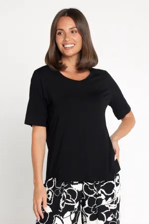 Belinda Modal Tee - Black