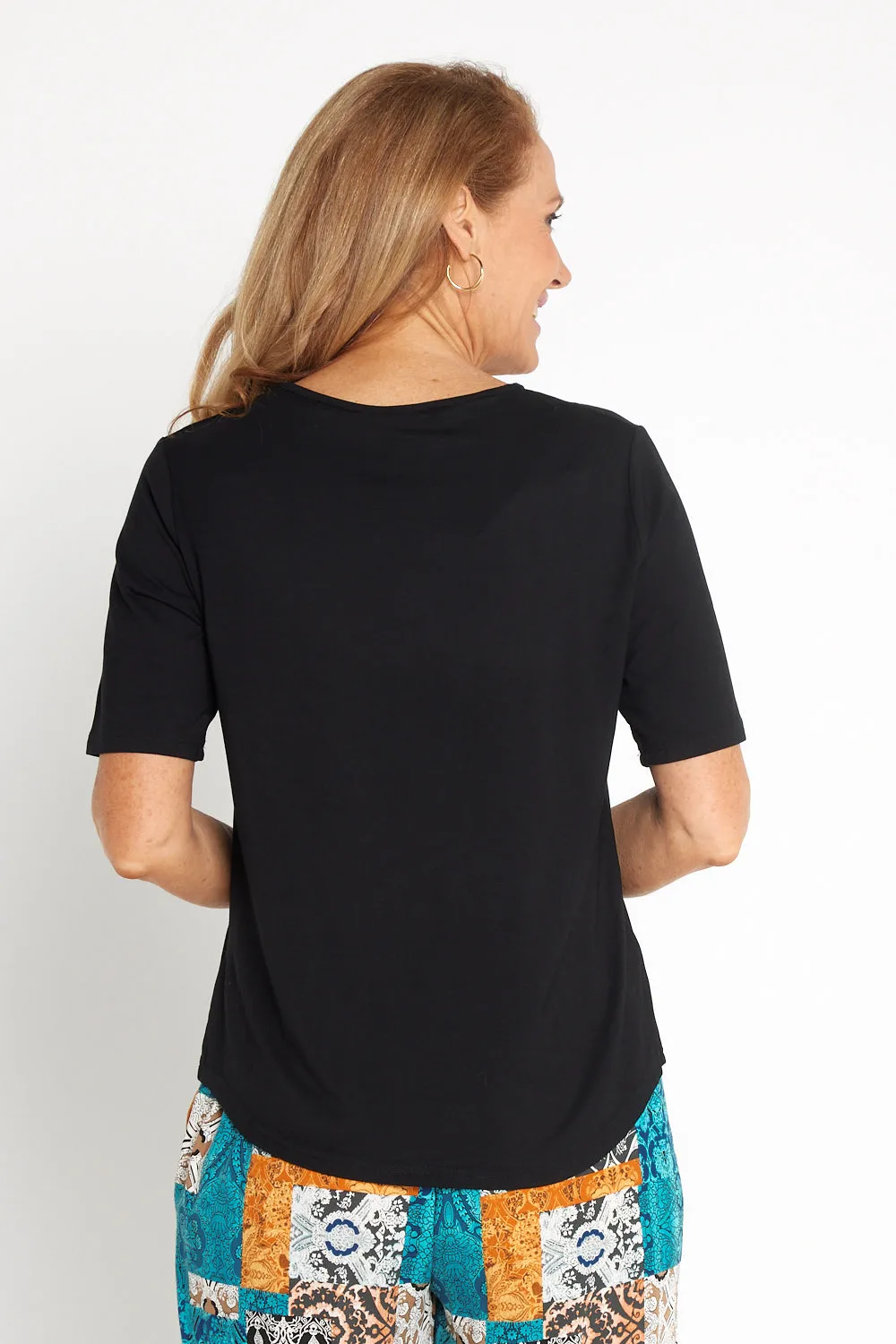 Belinda Modal Tee - Black