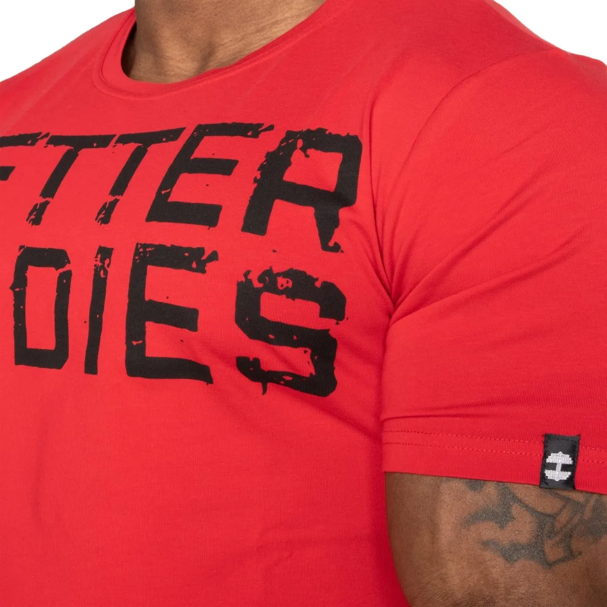 Better Bodies Basic Tapered Tee - Chilli Red