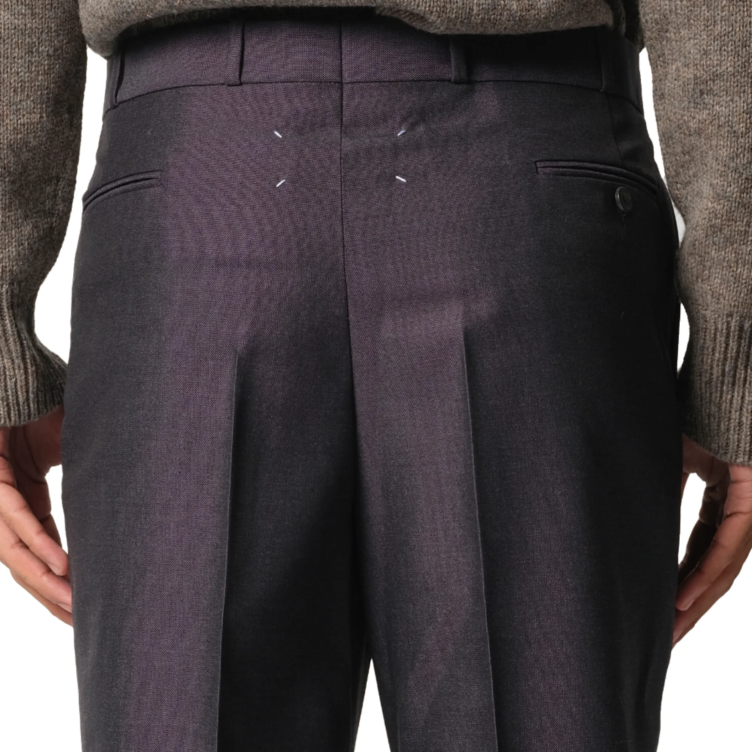 British Mohair Suit Pants in Charcoal