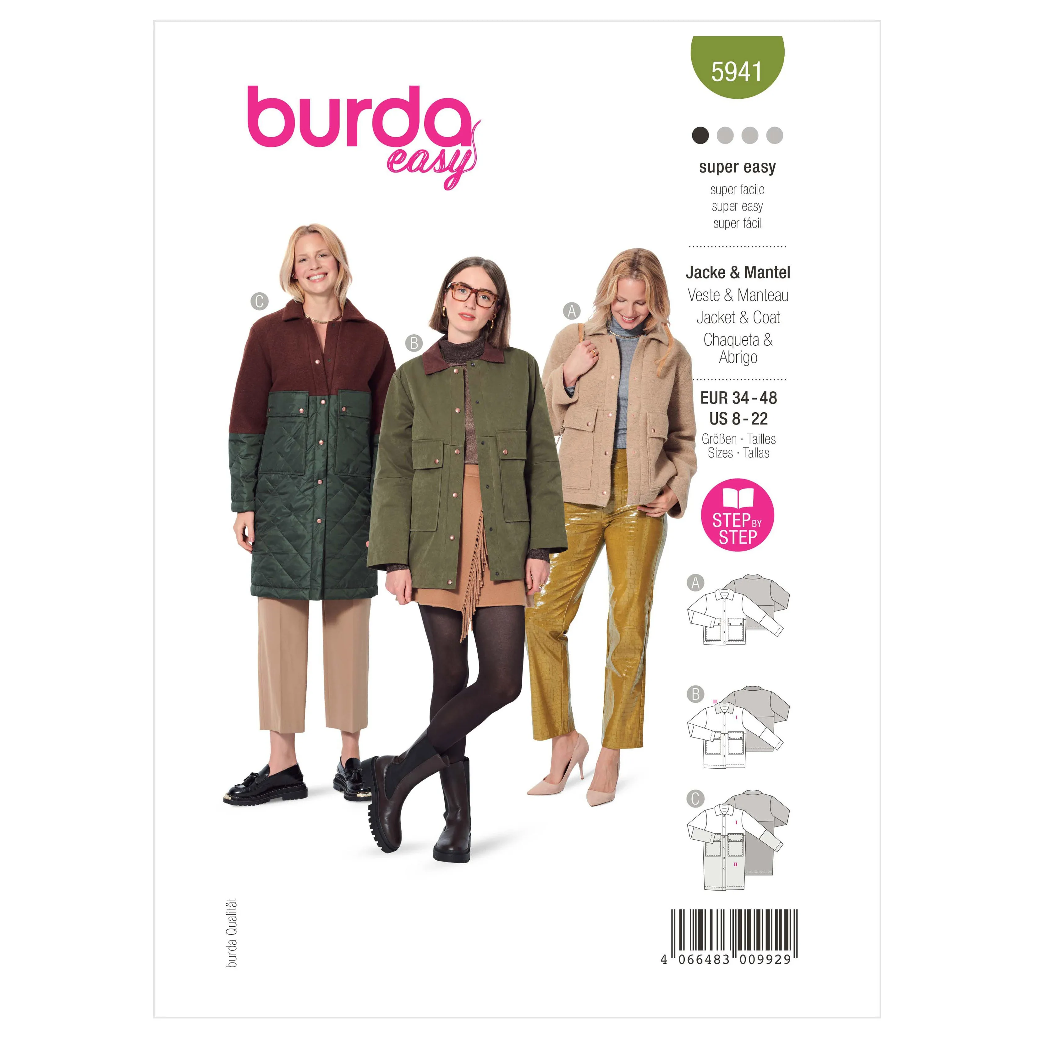 Burda Pattern 5941 Misses' Jacket