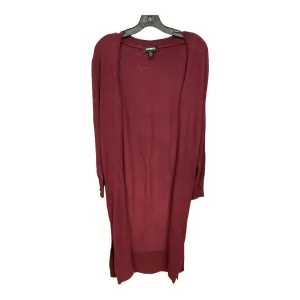 Burgundy Cardigan Express, Size Xs