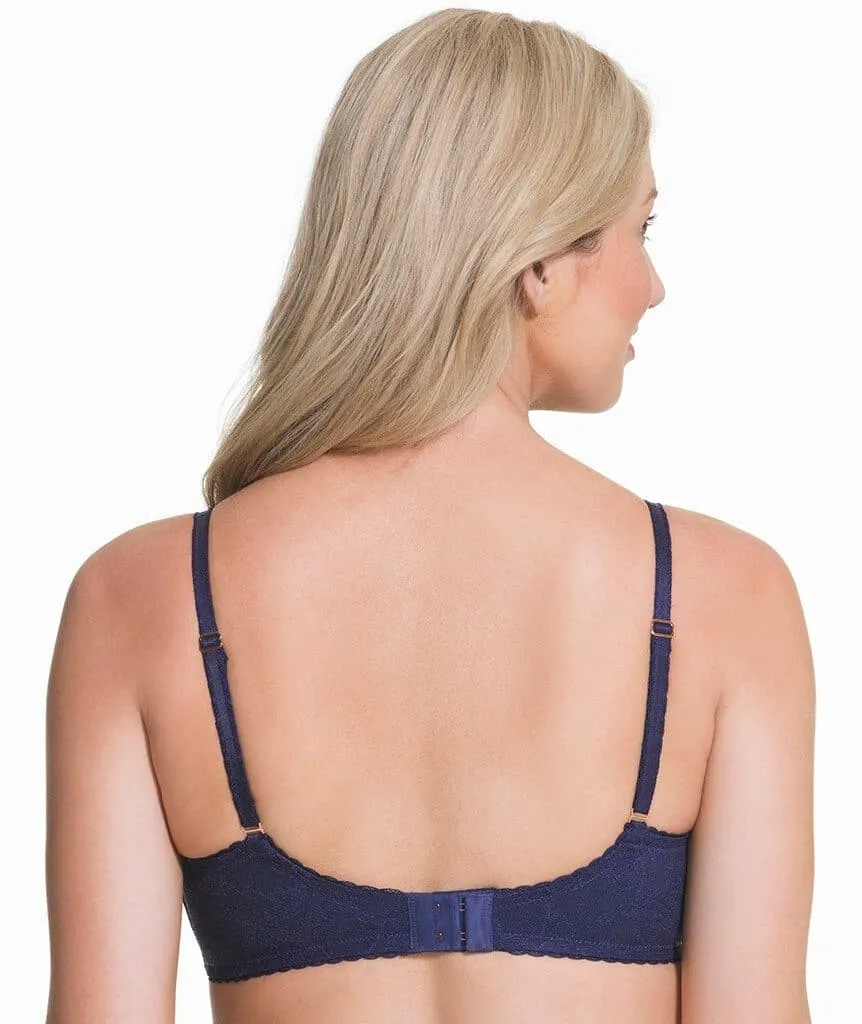 Cake Maternity Tea Wire-Free Soft Cup Wire-Free Nursing Bra -  Navy