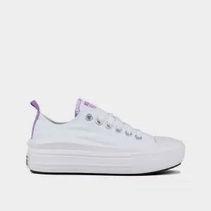 Converse Girls Chuck Taylor All Star Move Color Pop Platform Sneaker White/Purple _ 180433 _ White