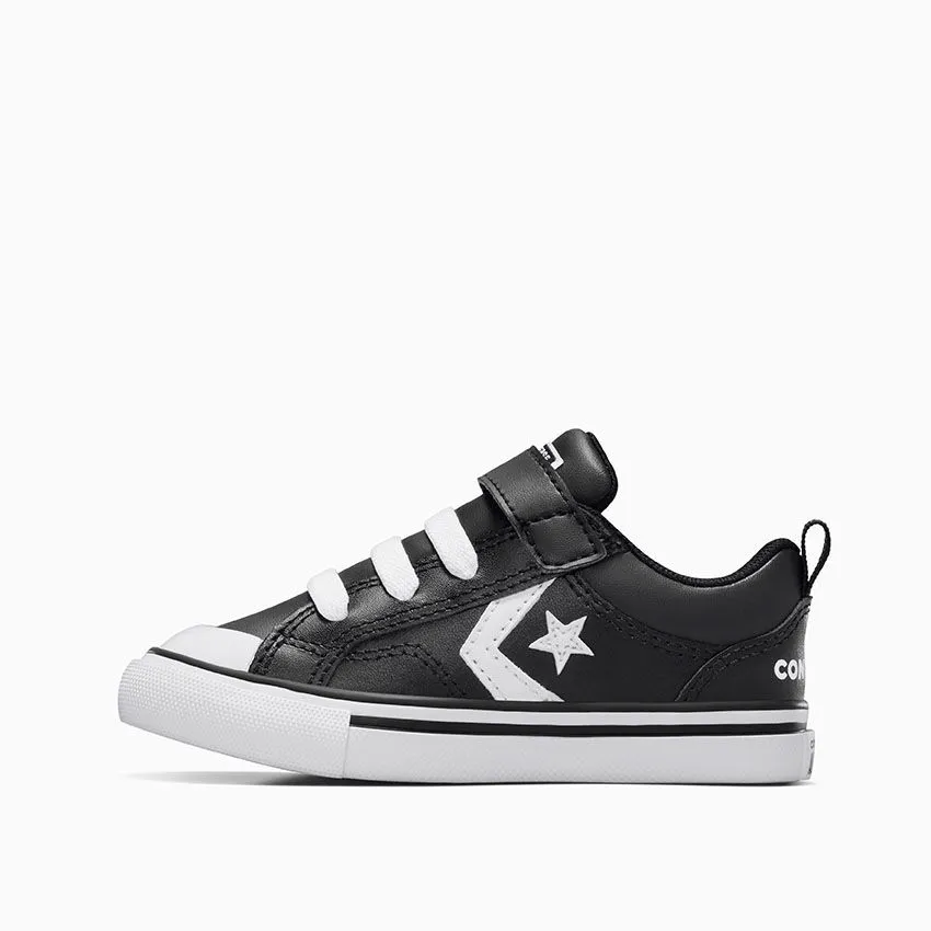 CONVERSE KID'S PRO BLAZE TOP STRAP BLACK/WHITE SNEAKER SHOES