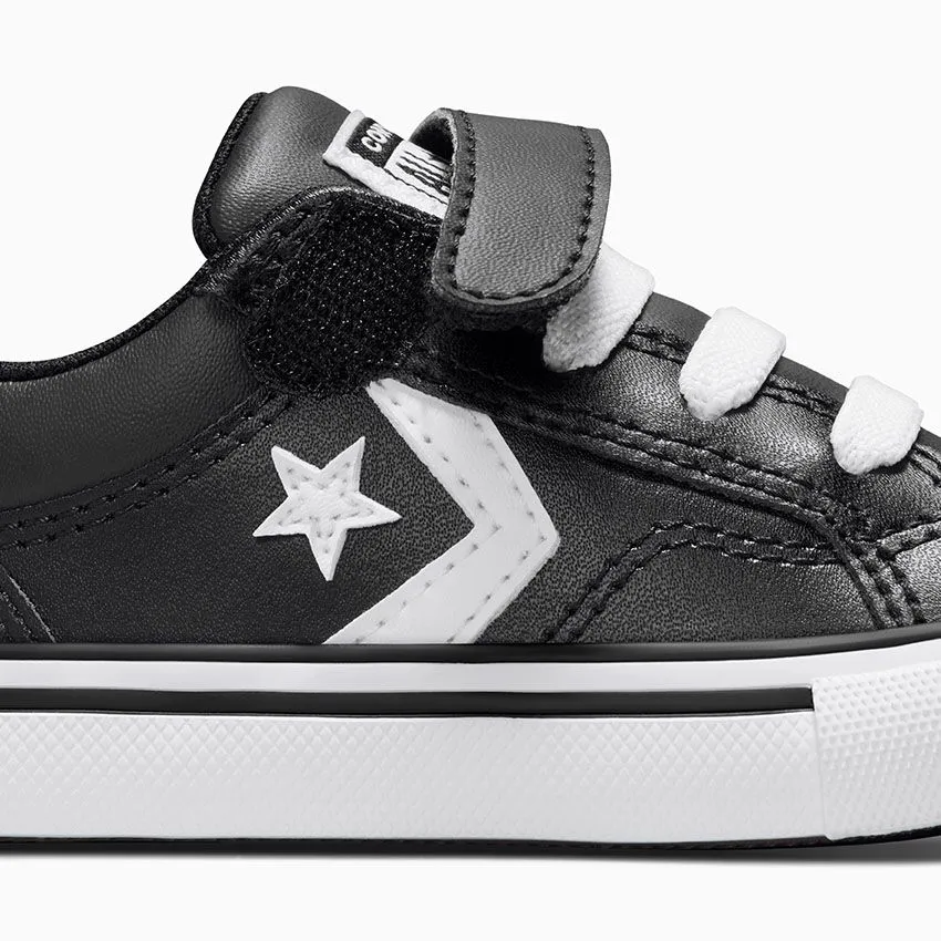 CONVERSE KID'S PRO BLAZE TOP STRAP BLACK/WHITE SNEAKER SHOES