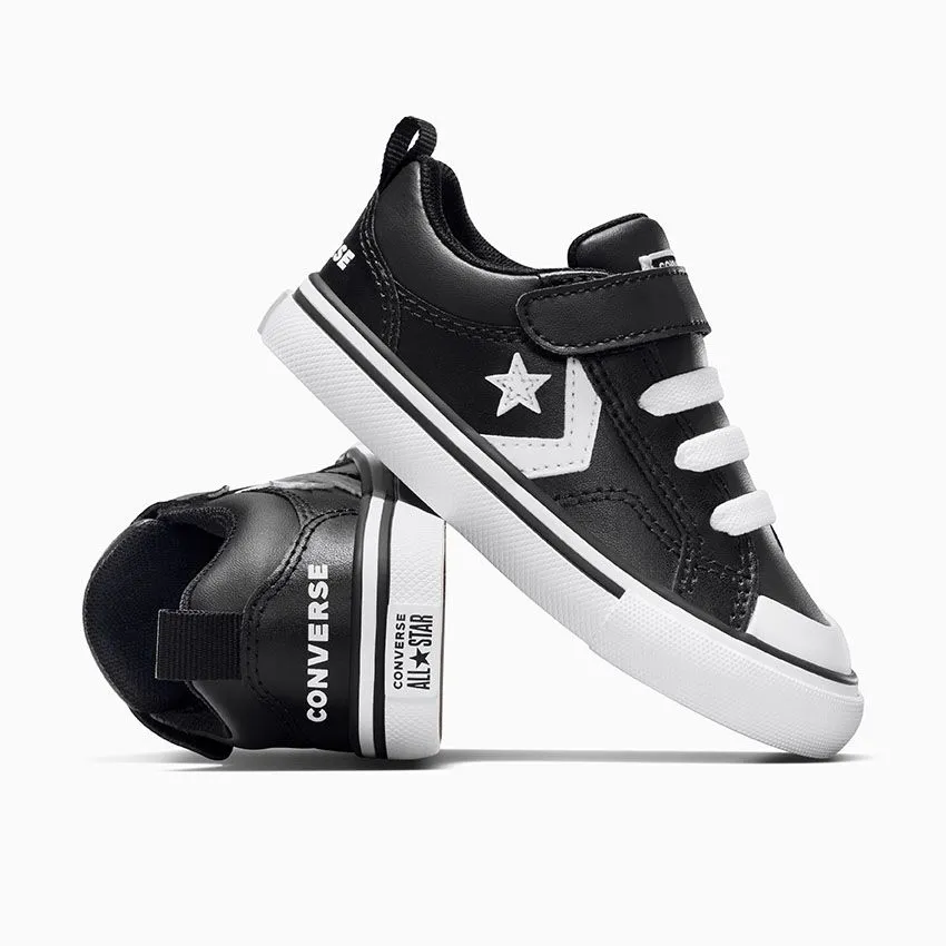 CONVERSE KID'S PRO BLAZE TOP STRAP BLACK/WHITE SNEAKER SHOES