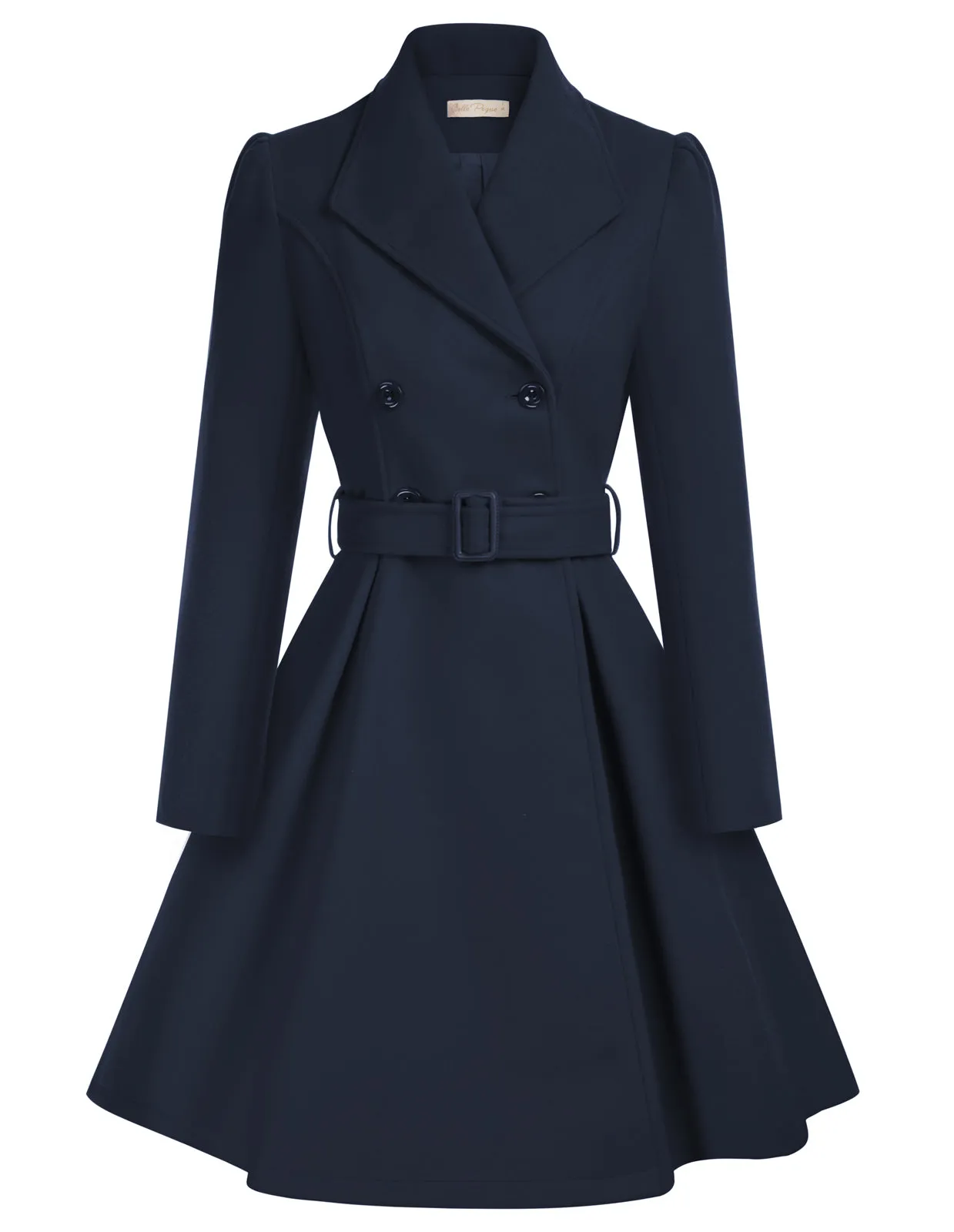 Double Breasted Dress Coats Winter Trench Jacket with Belt