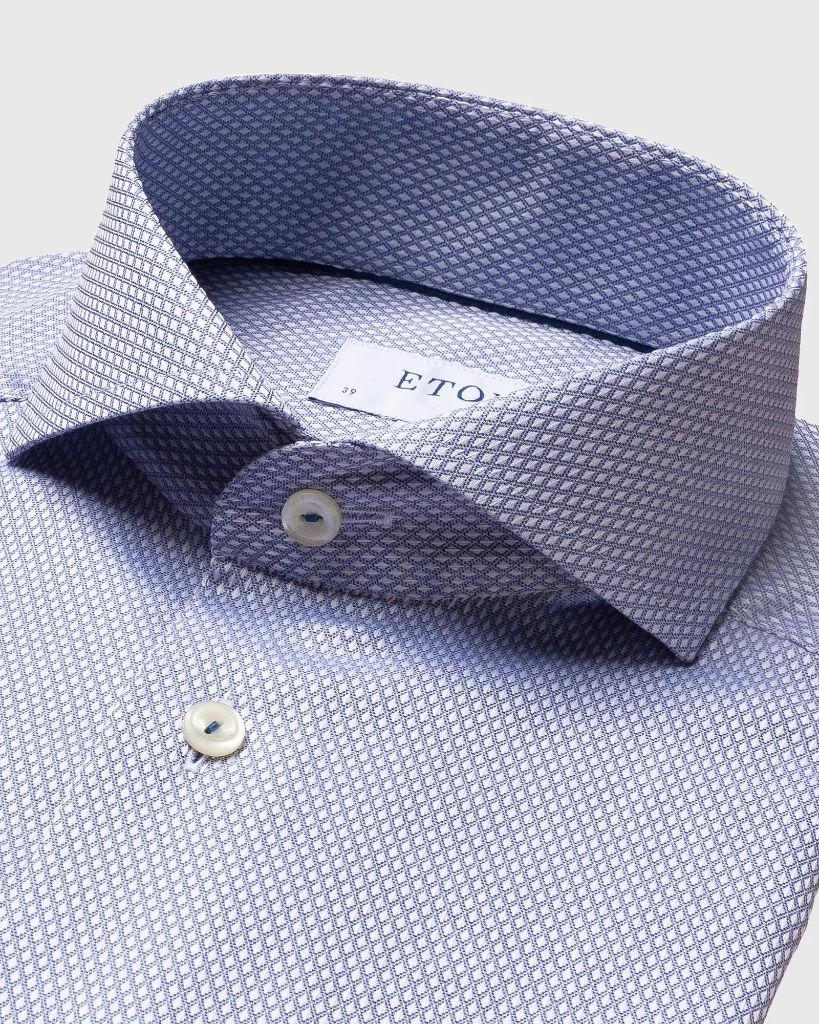 ETON 10000185725 BLUE SLIM SC SHIRT