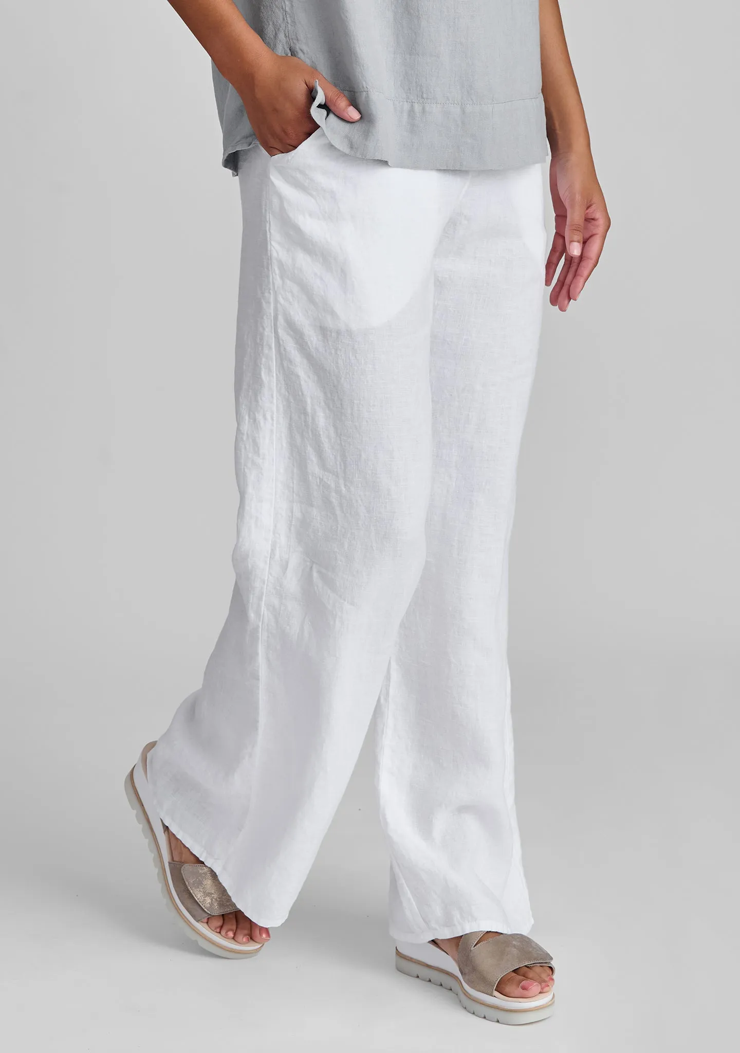 Flat Iron Pant - Linen Drawstring Pants