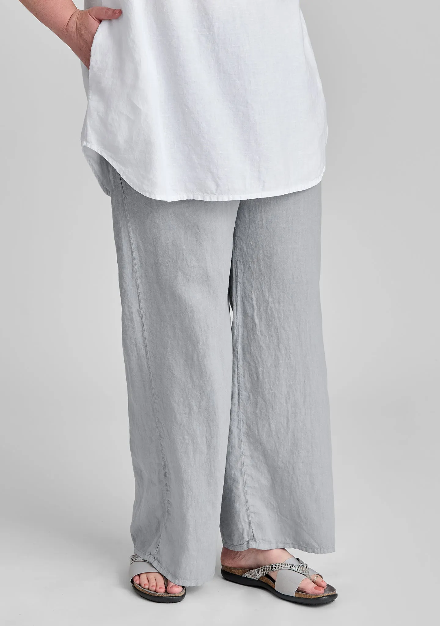 Flat Iron Pant - Linen Drawstring Pants