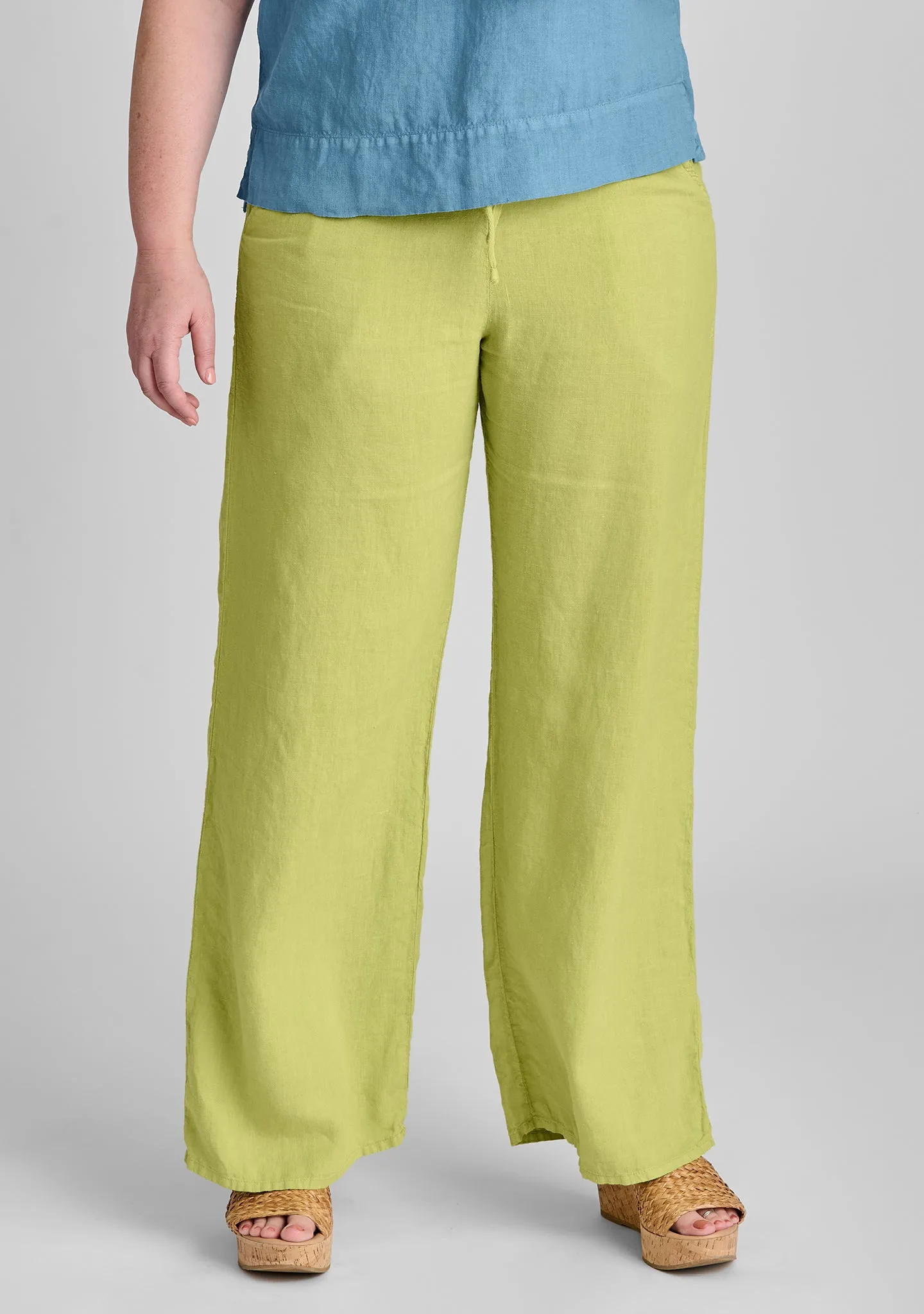 Flat Iron Pant - Linen Drawstring Pants