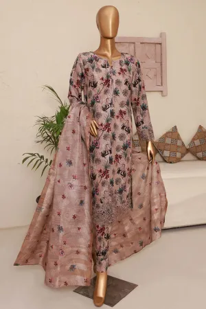 Florence By HZ Stitched 3 Piece Printed & Emb Raw Silk Collection'2024-RRE-06