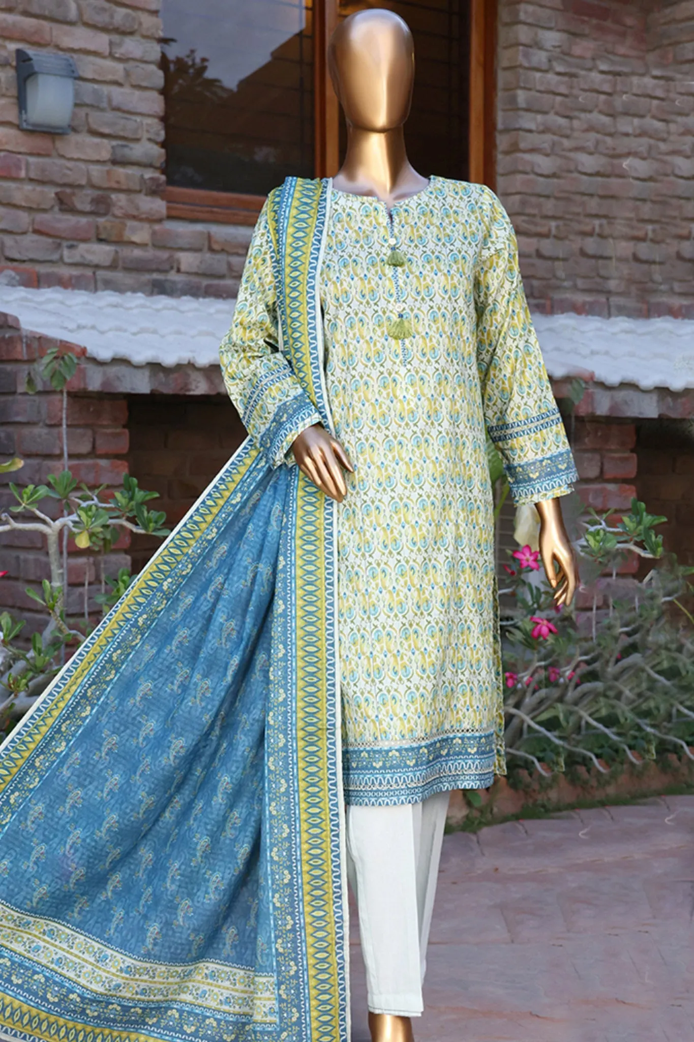 Gardenia By HZ Stitched 3 Piece Printed Lawn Collection'2024-PSL-428