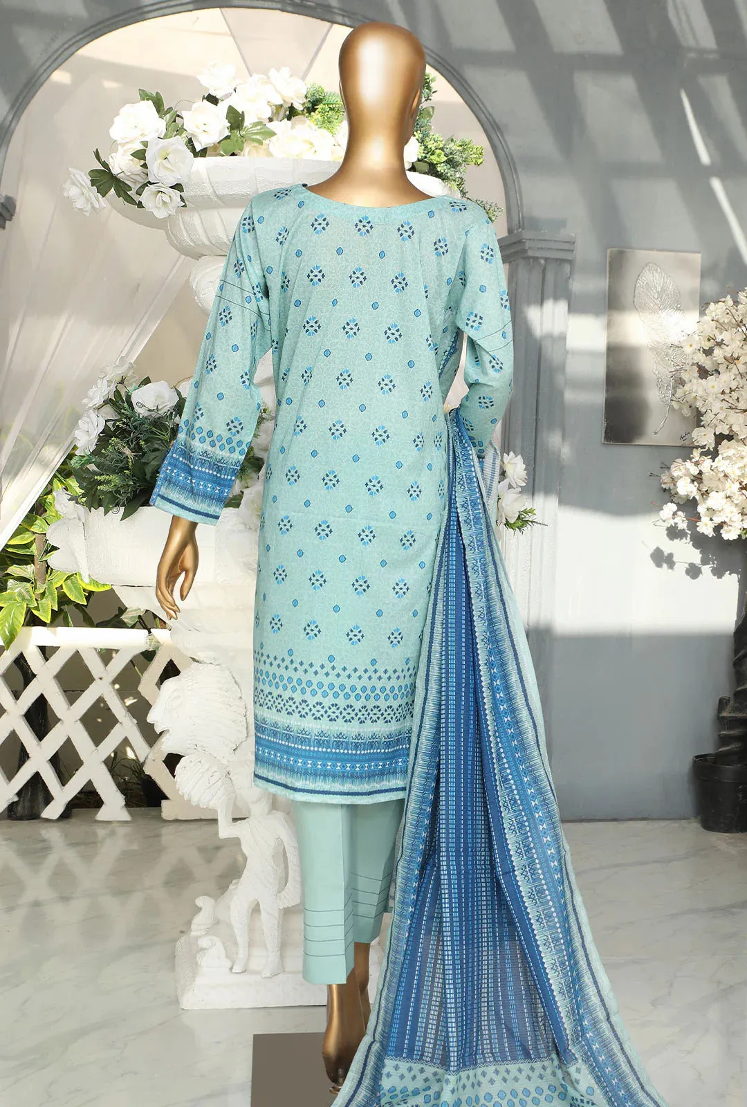 Hz Stitched 3 Piece Printed Lawn Collection'2023-PSC-2350