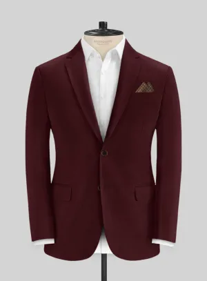 Italian Wine Cotton Stretch Jacket