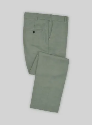 Marco Stretch Oak Green Wool Pants