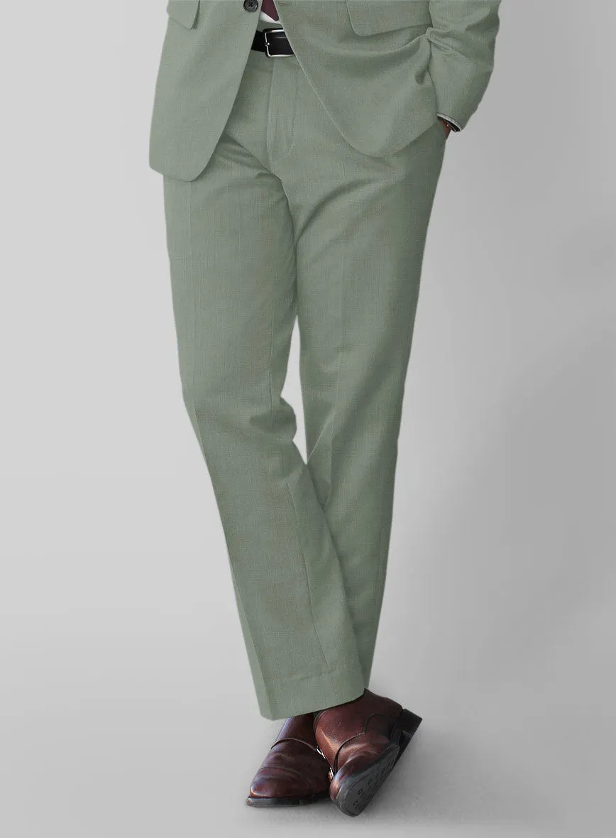 Marco Stretch Oak Green Wool Pants