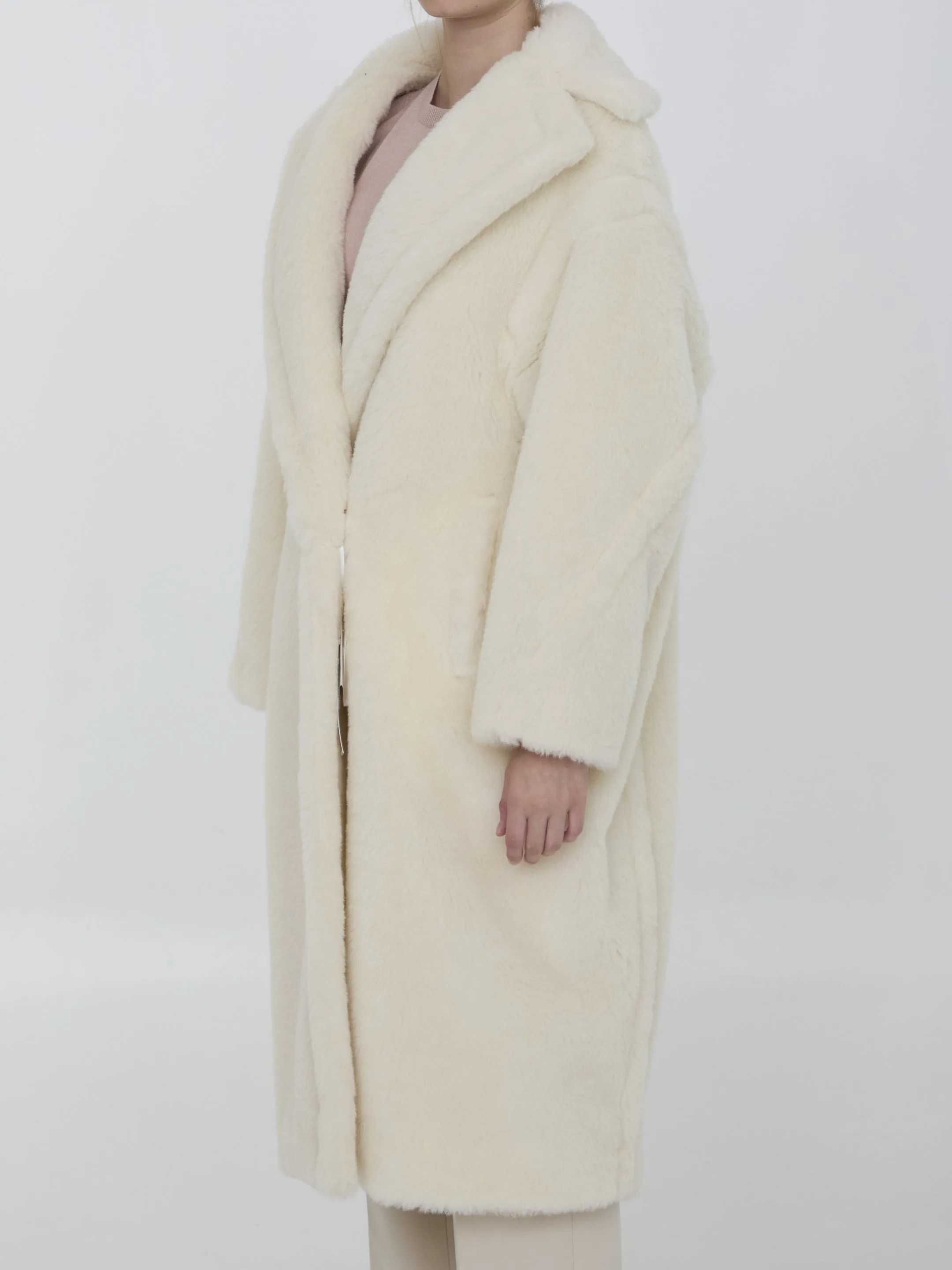 Max Mara Teddy Bear Icon Coat in White