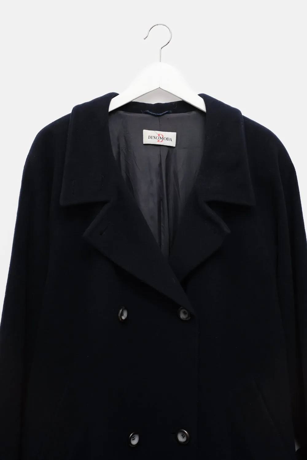 NIGHTBLUE WOOL CASHMERE DOUBLE BREASTED COAT