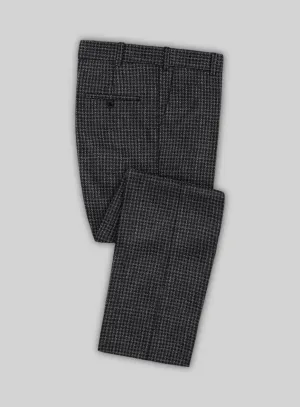 Noble Valentina Blue Wool Silk Linen Pants