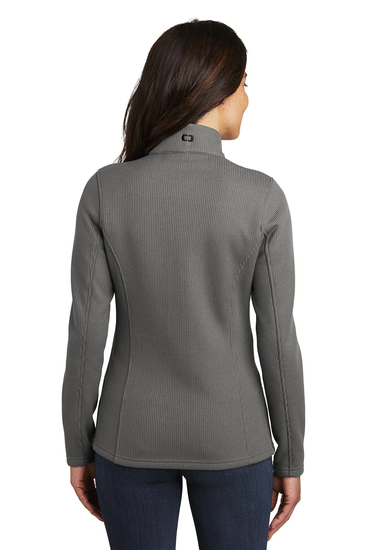 OGIO Ladies Grit Customized Fleece Jackets, Gear Grey