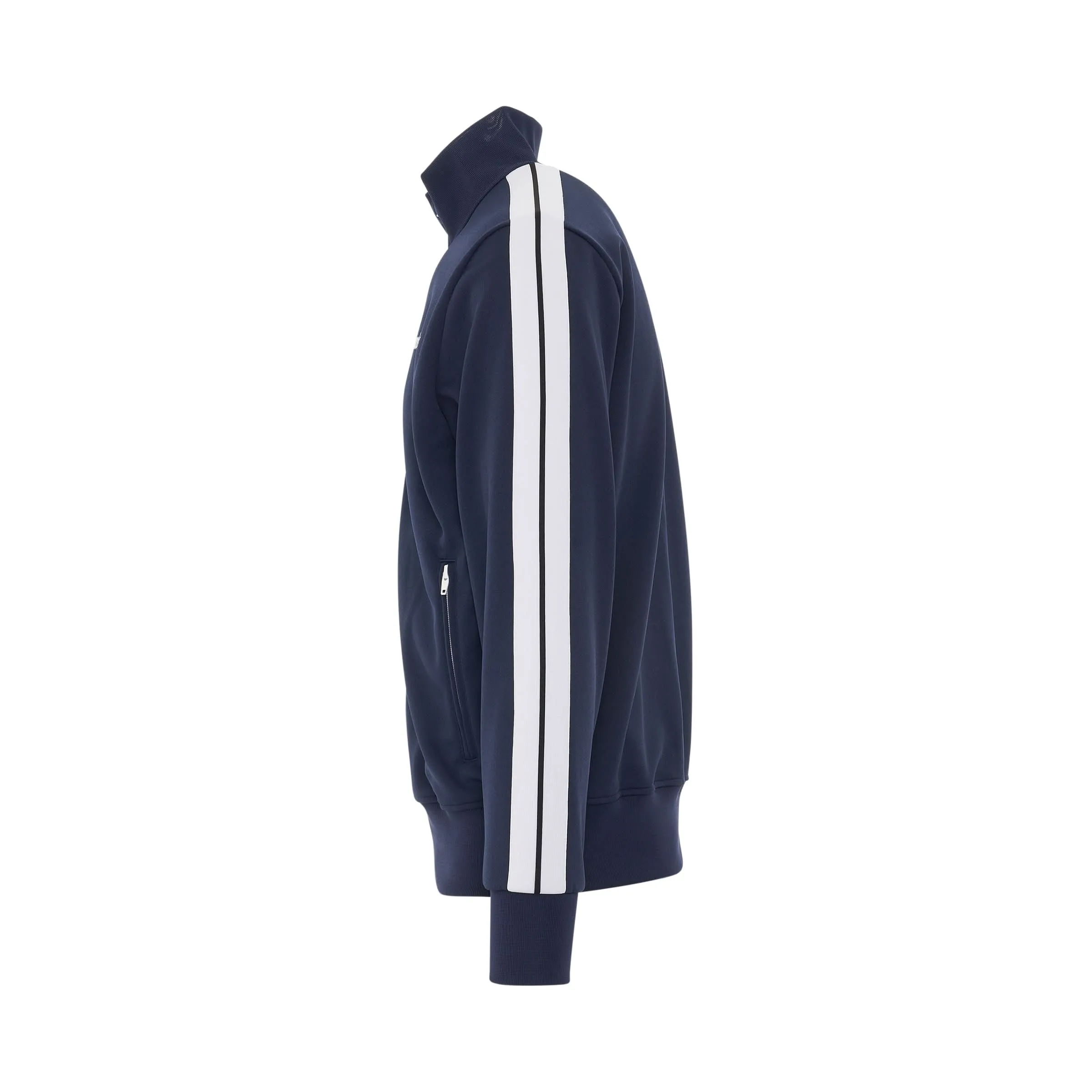 PA Classic Track Jacket in Navy Blue/White