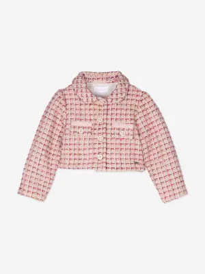 Patachou Girls Tweed Jacket in Pink