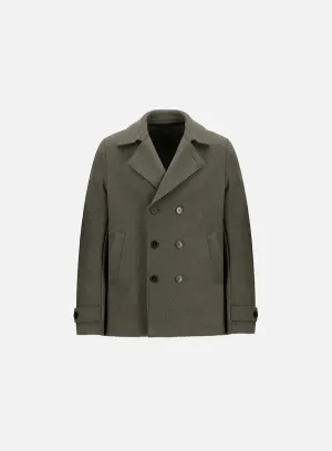 Peacoat boiled wool - Hunting green