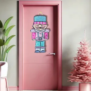 Pink Nutcracker Doorhanger