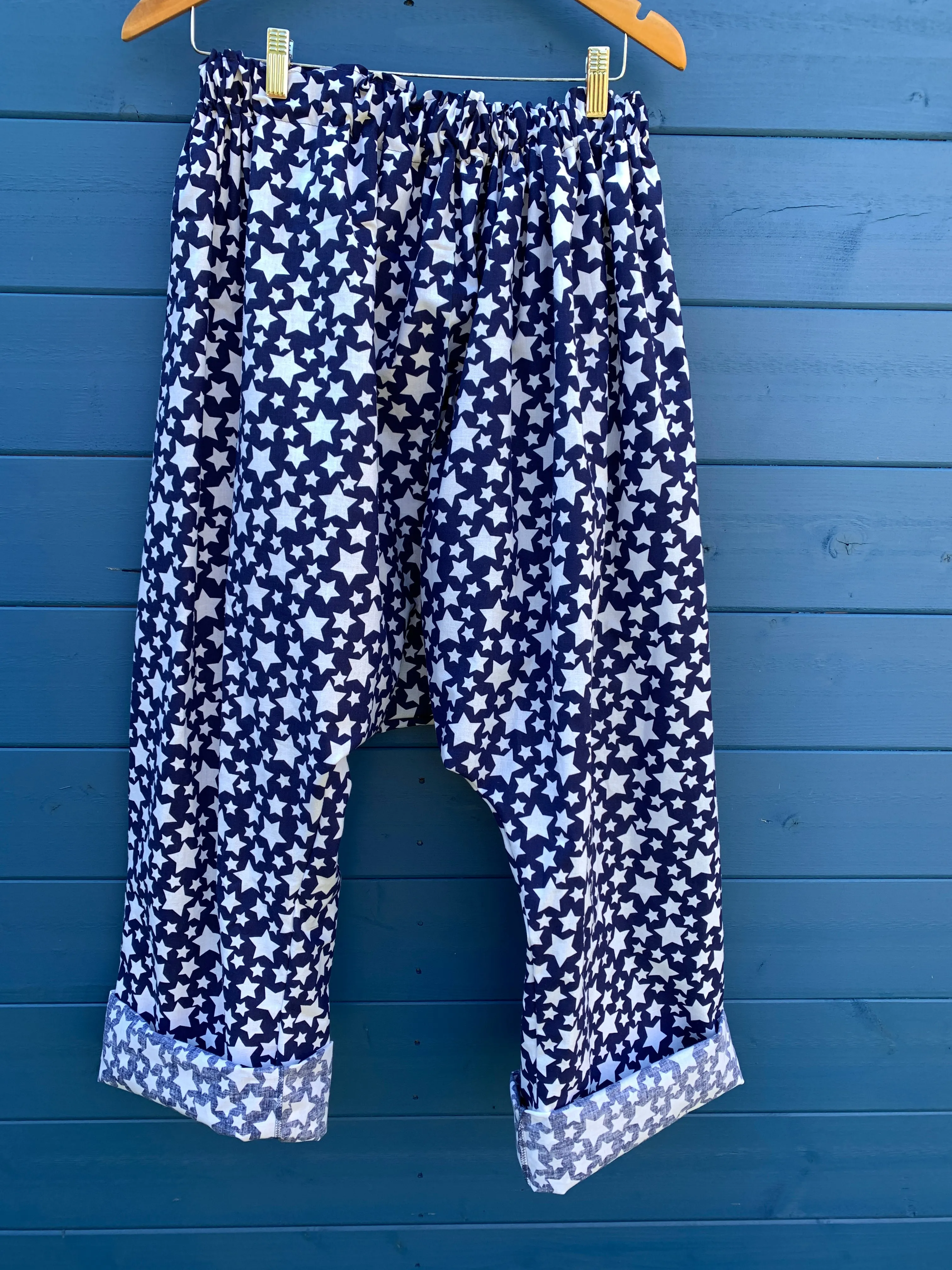 Ready to Ship Poplin Star Harem Pants