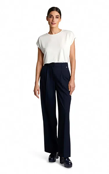 Rich & Royal Wide leg Pants Midnight Blue