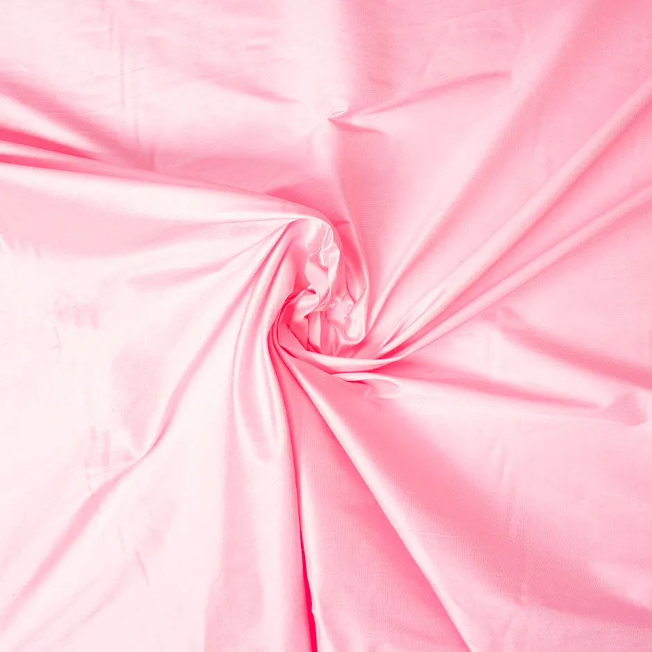 Rich Baby Pink Pure Silk Dupion