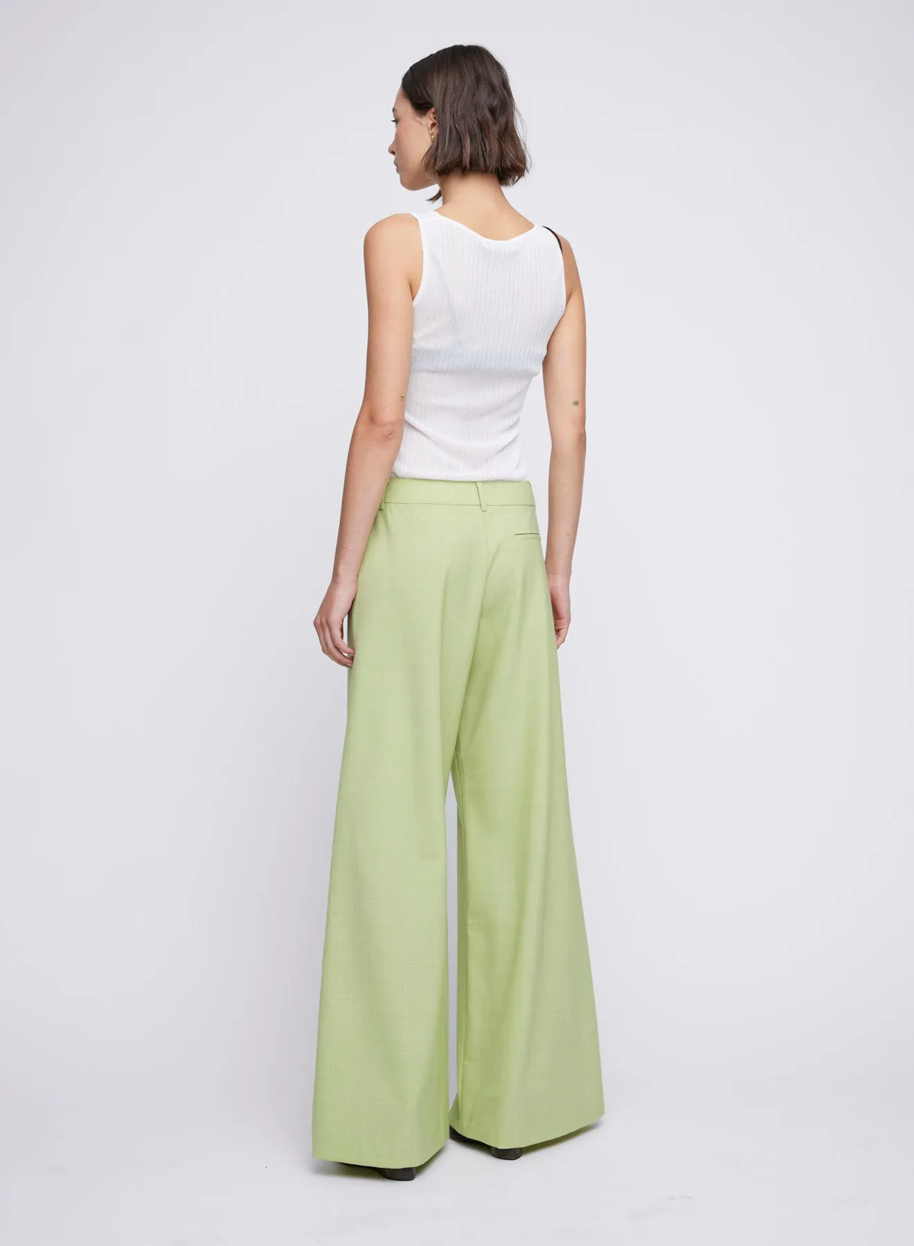 RILEY PANTS (GREEN MELANGE)