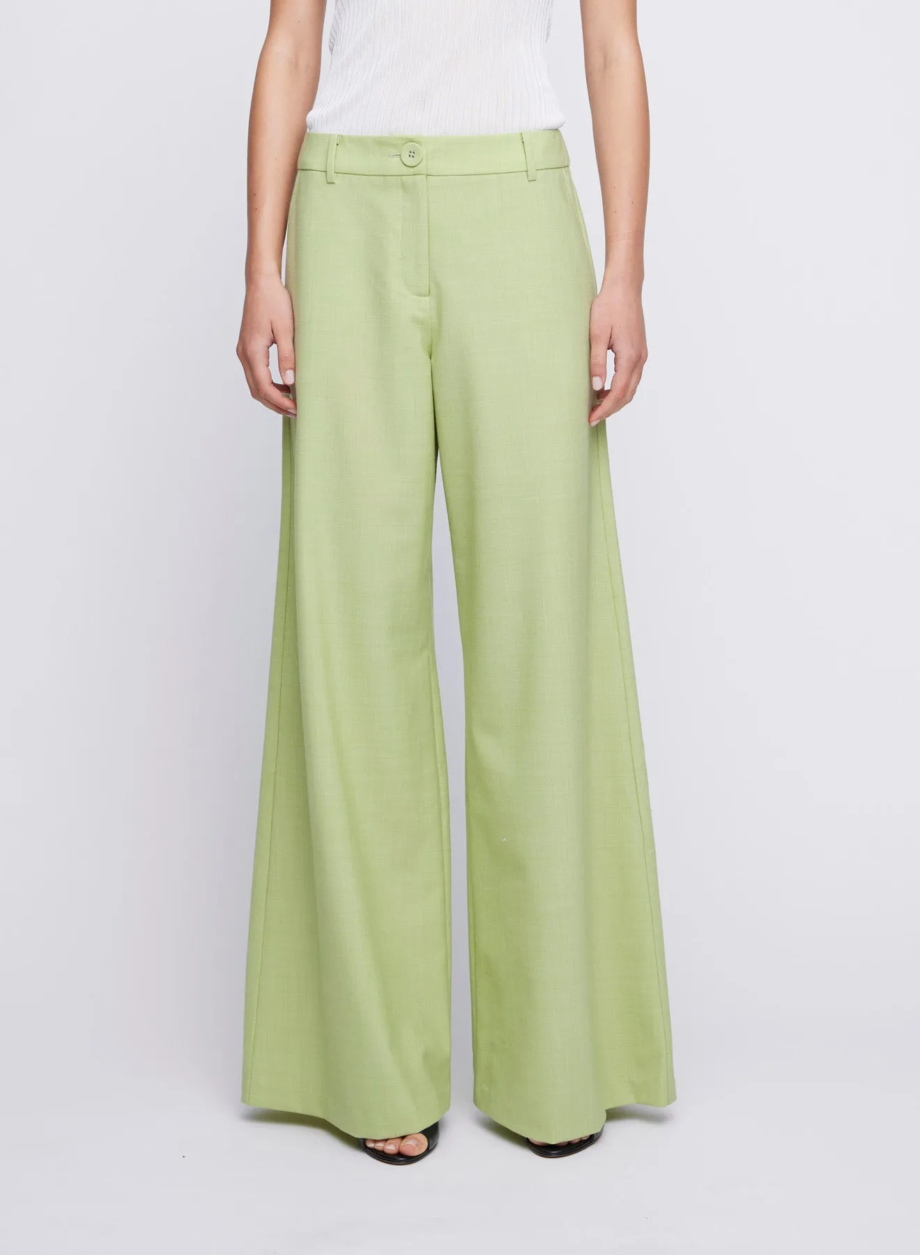 RILEY PANTS (GREEN MELANGE)