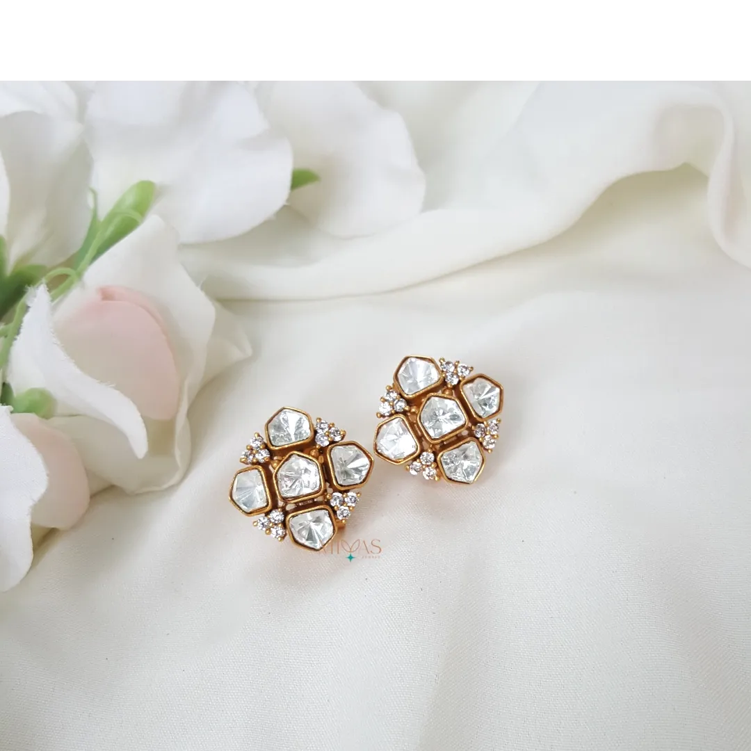 Royal Look Moissanite Stone Earring