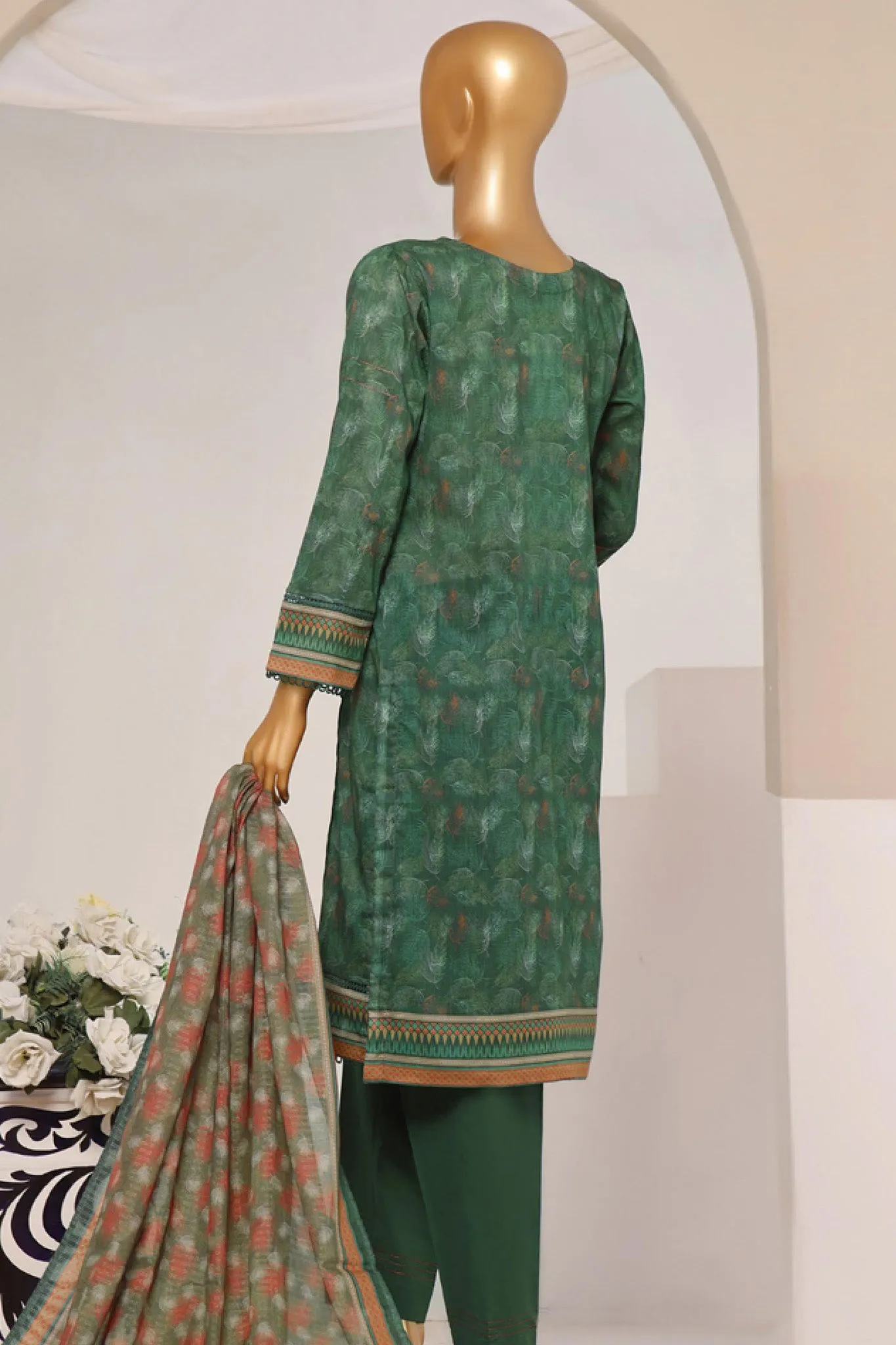 Rozaana By HZ Stitched 3 Piece Prints Lawn Collection'2024-PZD-710