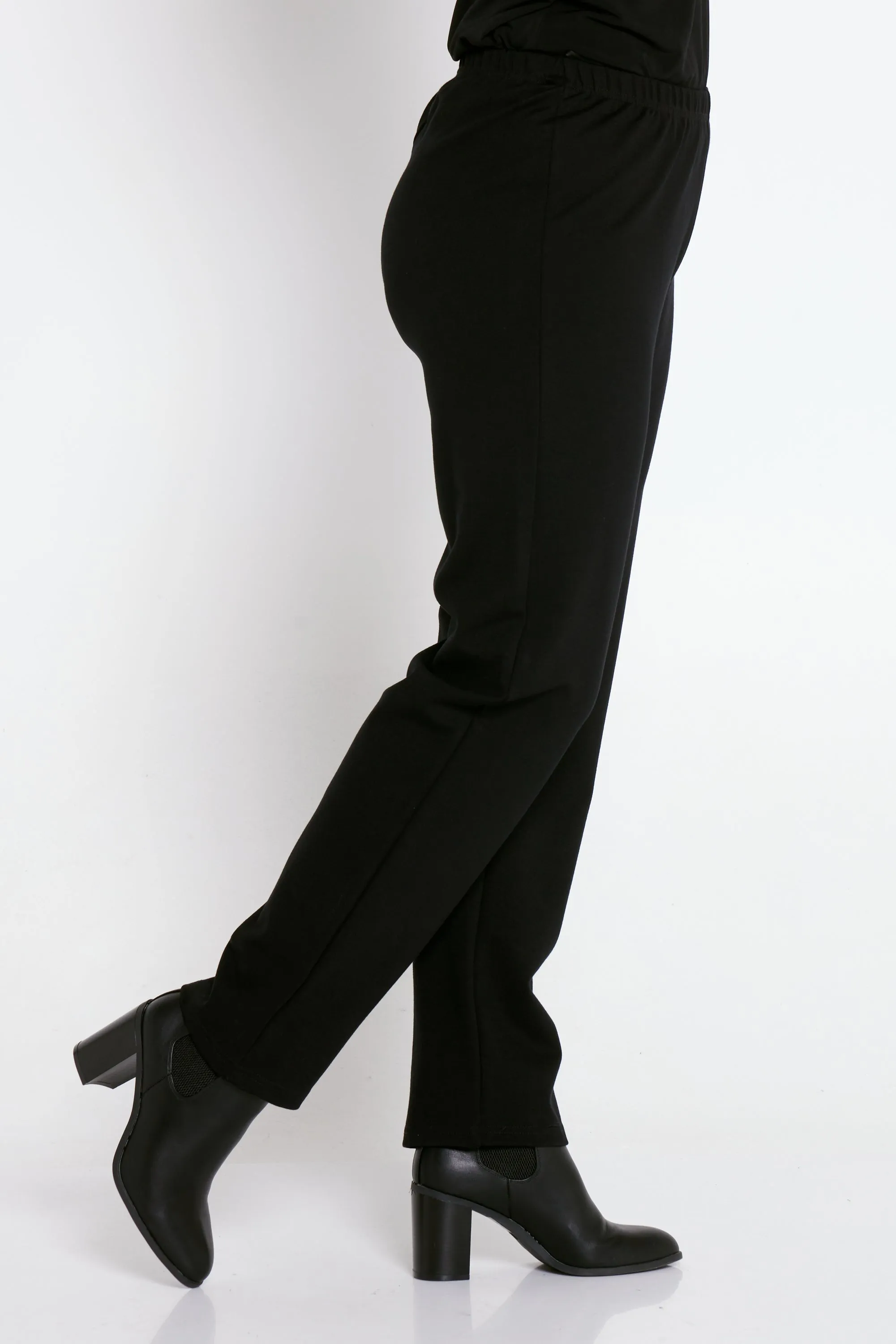 RTM Stretch Ponte Pants - Black