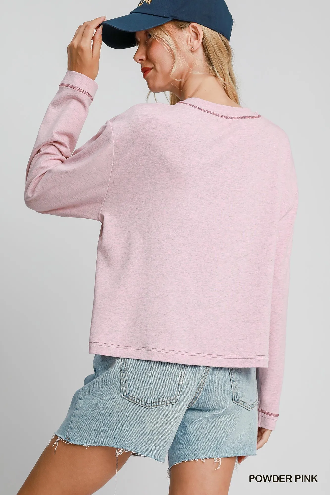 Seasonal Basics Tee - Powder Pink