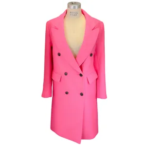 Smythe Hot Pink Double Breasted Overcoat