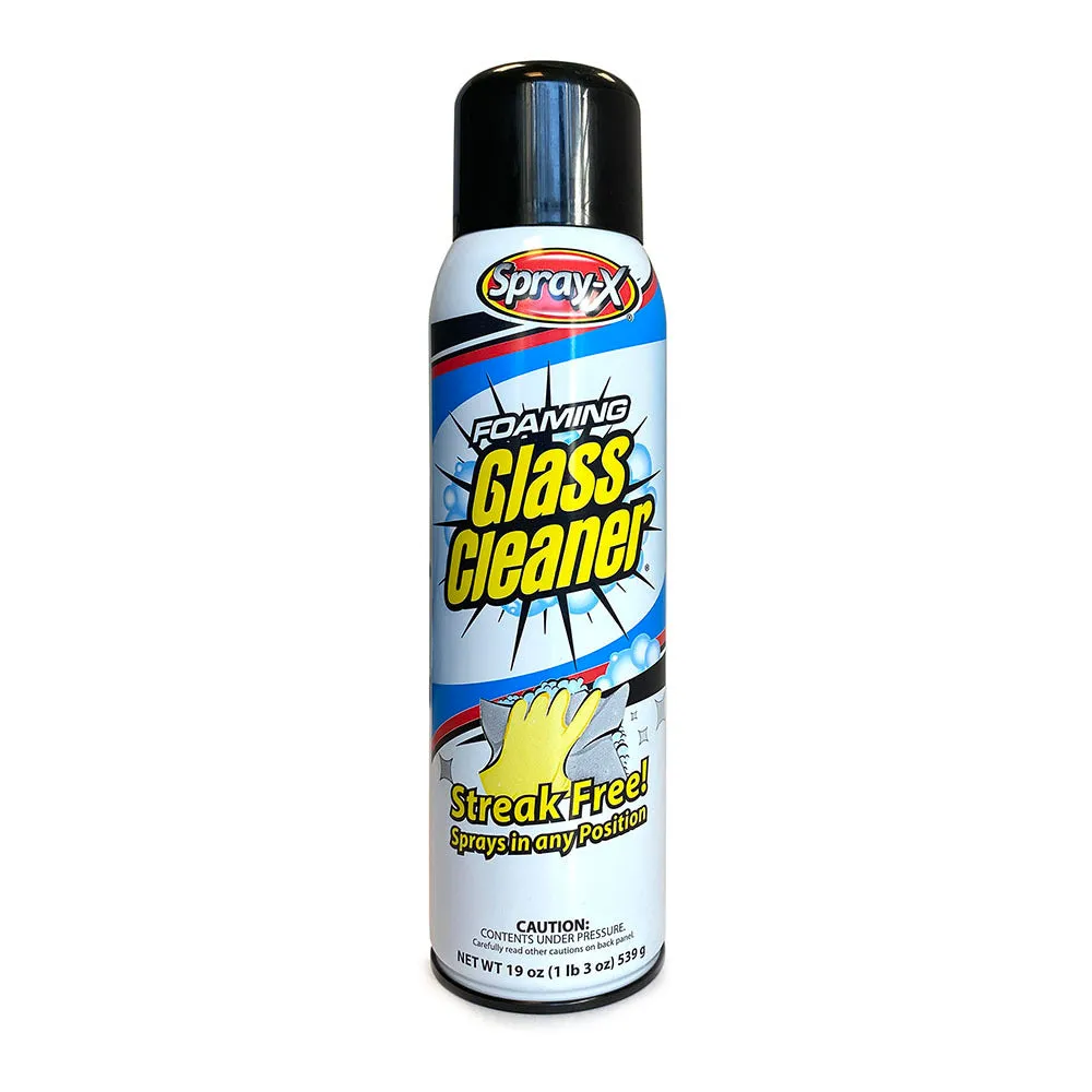 Spray X Foaming Glass Cleaner 19 oz aerosol