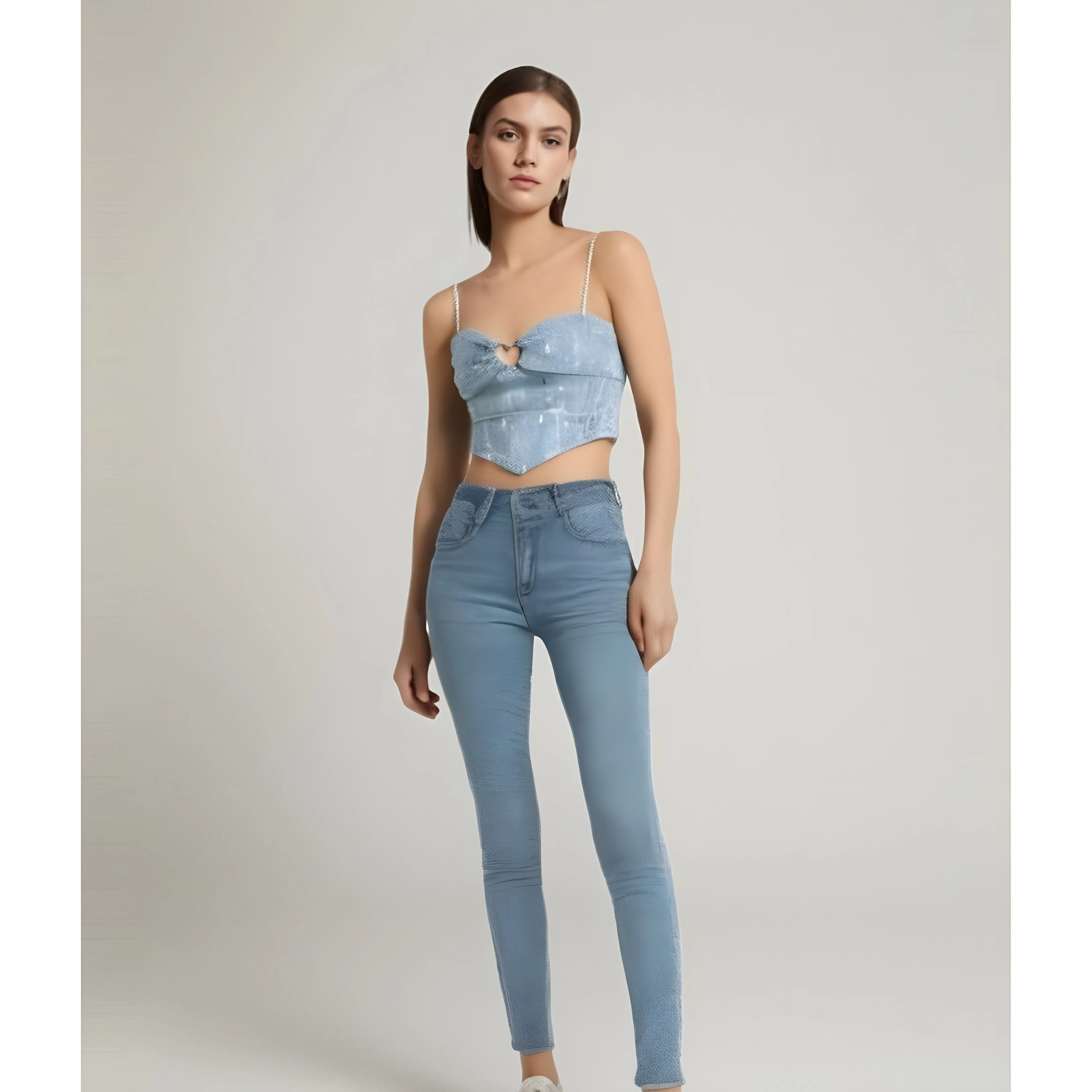 The Zephyra Sleeveless Crop Top Blouse