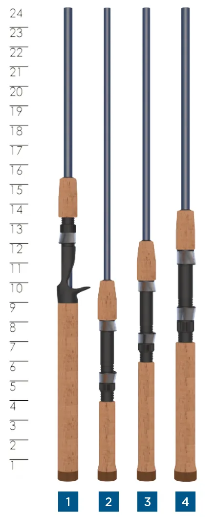 TRIUMPH® TRAVEL SPINNING RODS