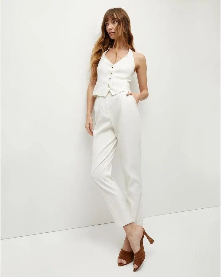 Veronica Beard Sofia Stretch Linen Pant