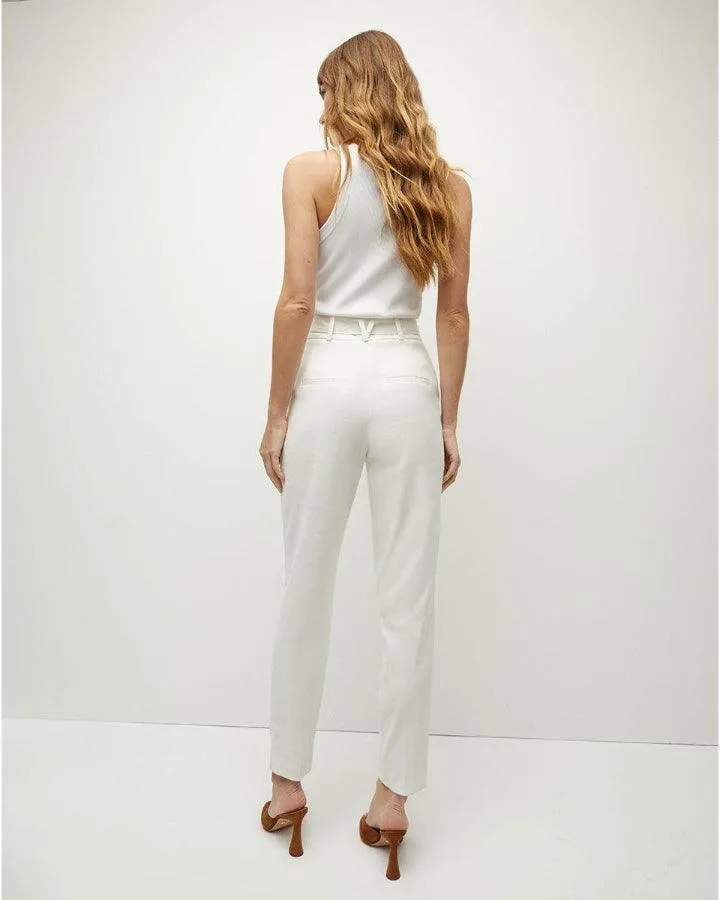 Veronica Beard Sofia Stretch Linen Pant